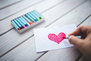 drawing heart